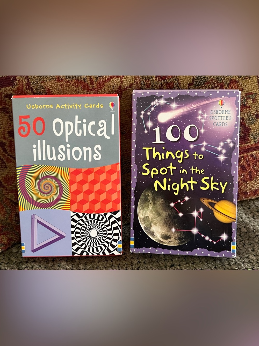NEW Usborne 50 Optical Illusions and 100 Things to See in the Night Sky